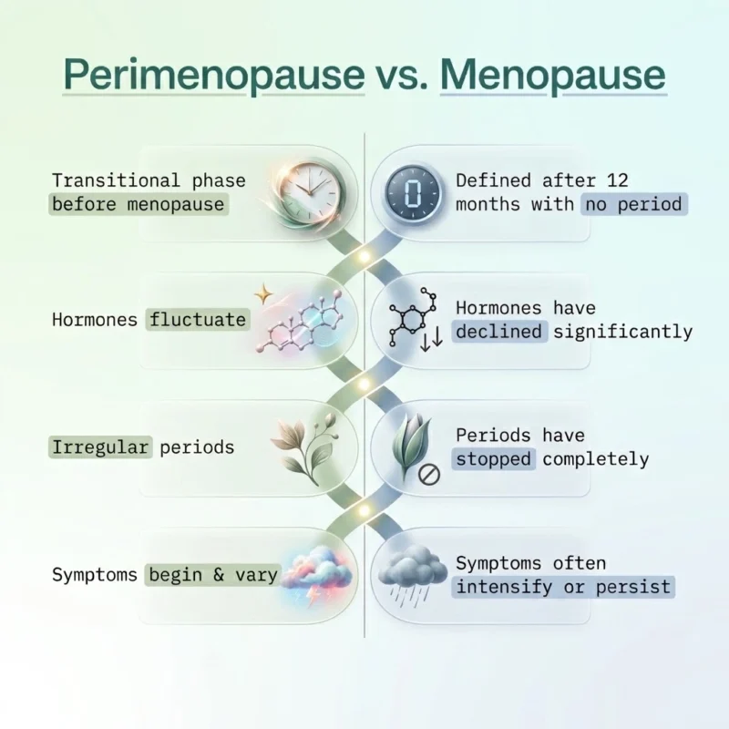 Perimenopause vs Menopause